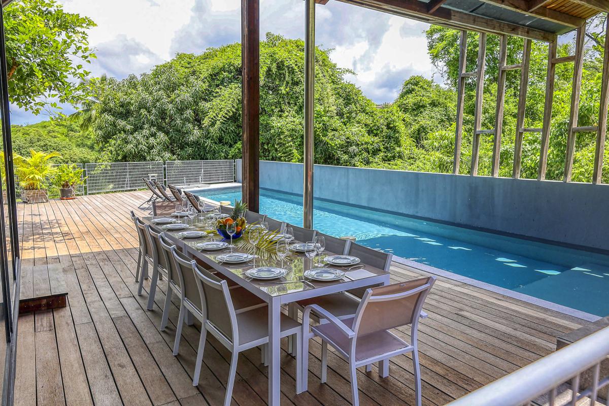 3.Location villa piscine Le Gosier Guadeloupe_Vue Ensemble